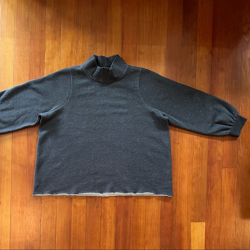 NWT- Madewell Plus MWL Betterterry Relaxed Turtleneck Sweatshirt